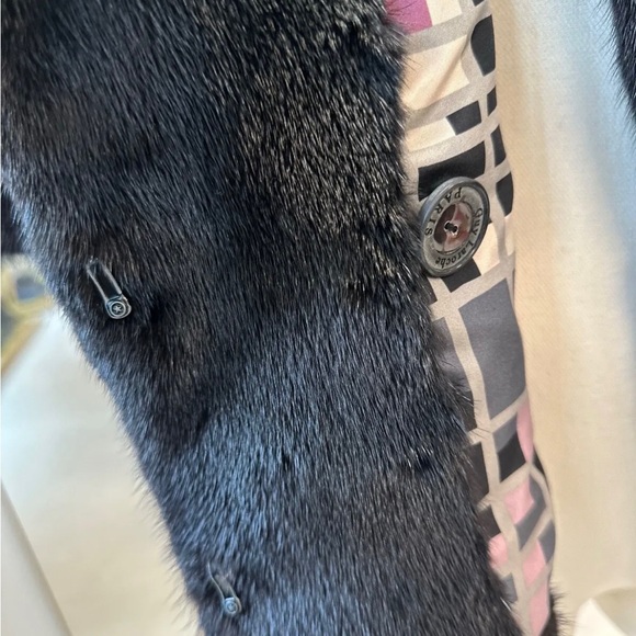 Black short mink fur coat - Picture 8 of 11